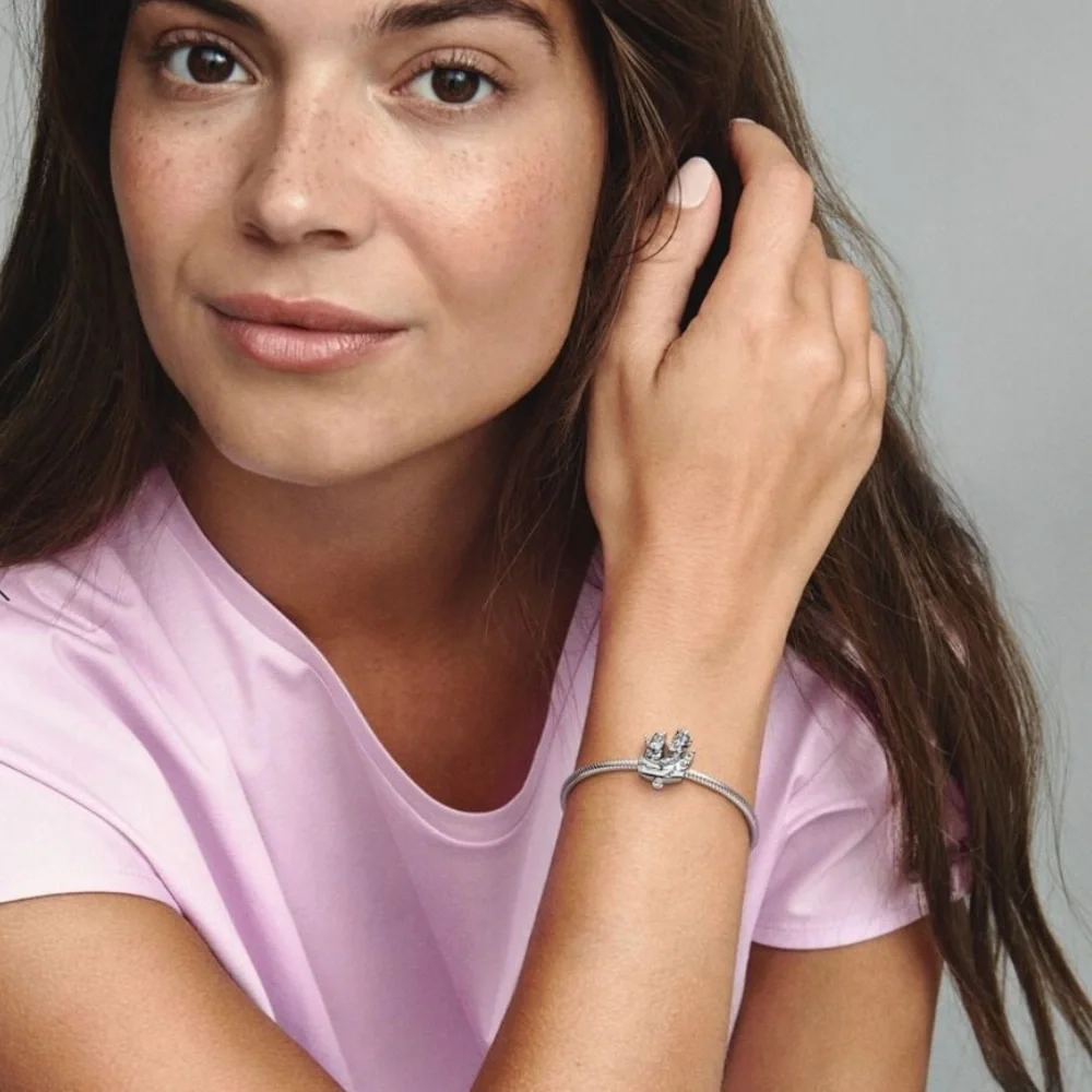 NWOT Disney Mickey Mouse & Minnie Mouse Airplane Charm Sterling Silver 925 - Picture 2 of 13